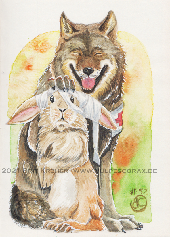 Hase und Wolf